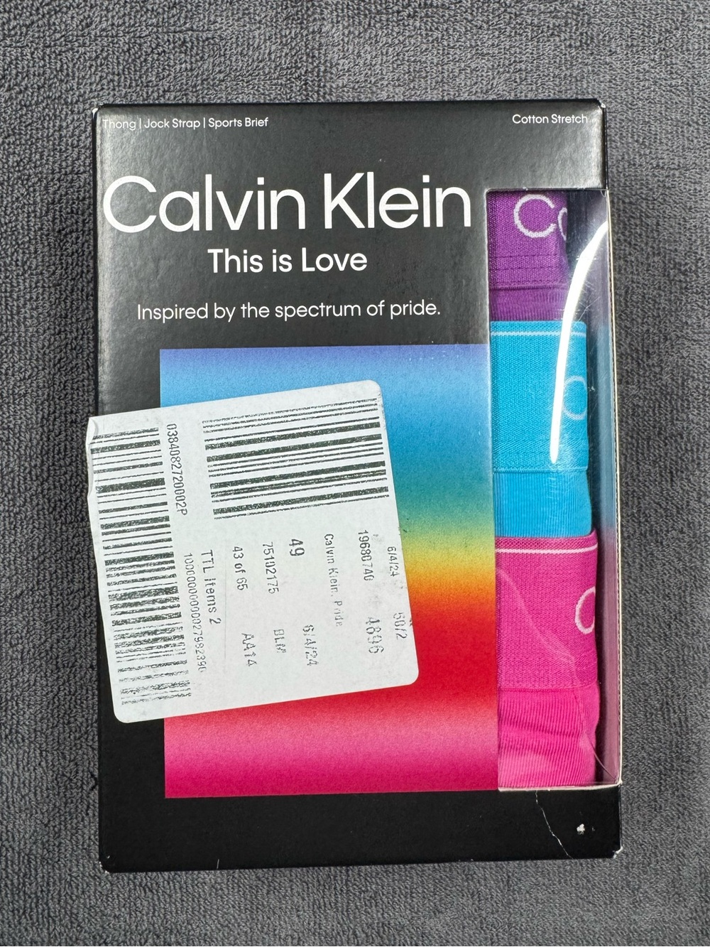 Calvin Klein "This Is Love" mens underwear set - thong, jock strap, sport brief - Picture 4 of 4